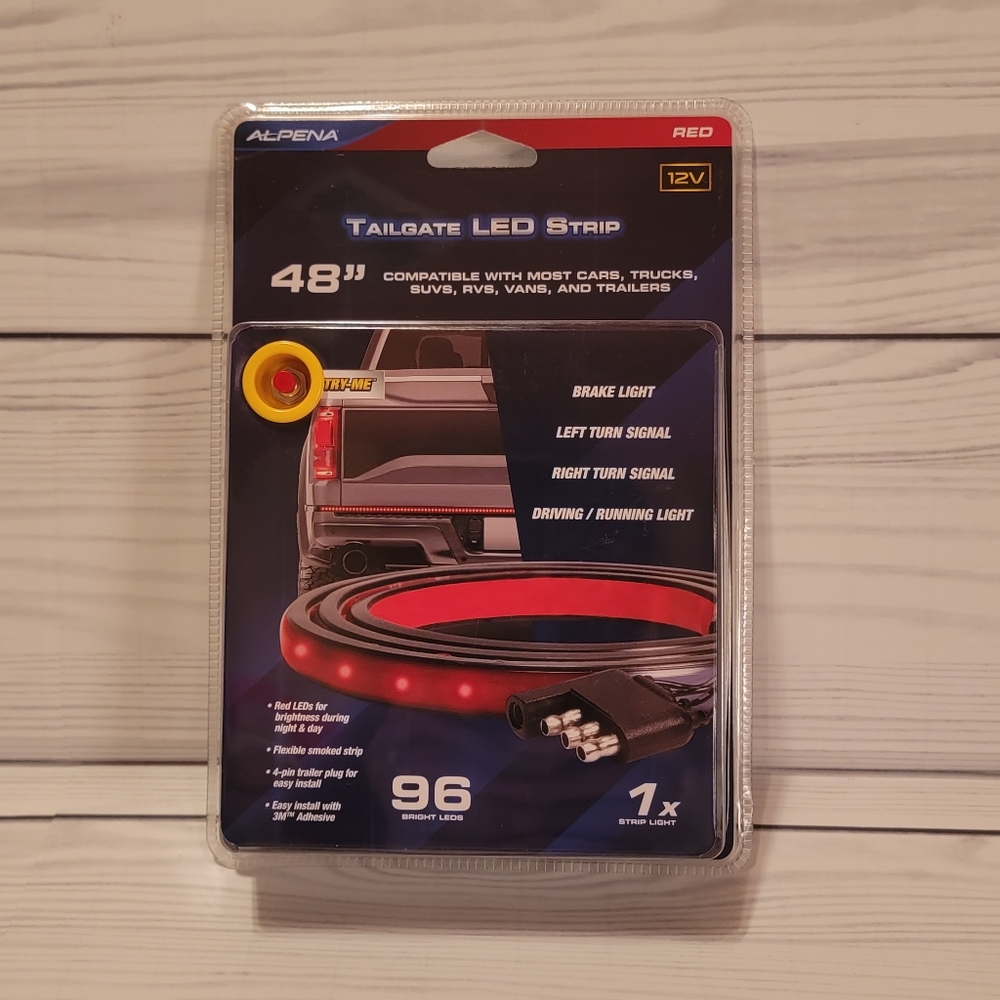 Alpena red tailgate LED strip nwt factory sealed